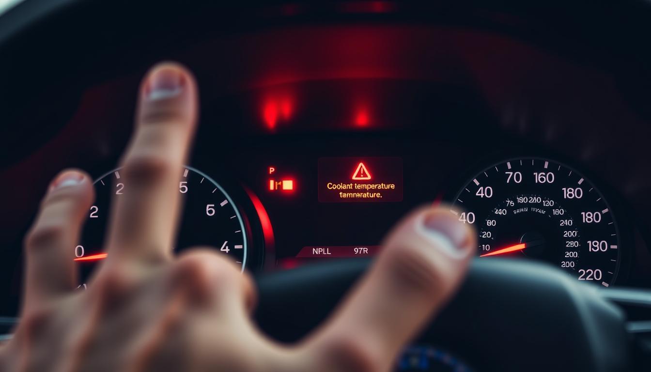 Coolant temperature warning light flashing meaning