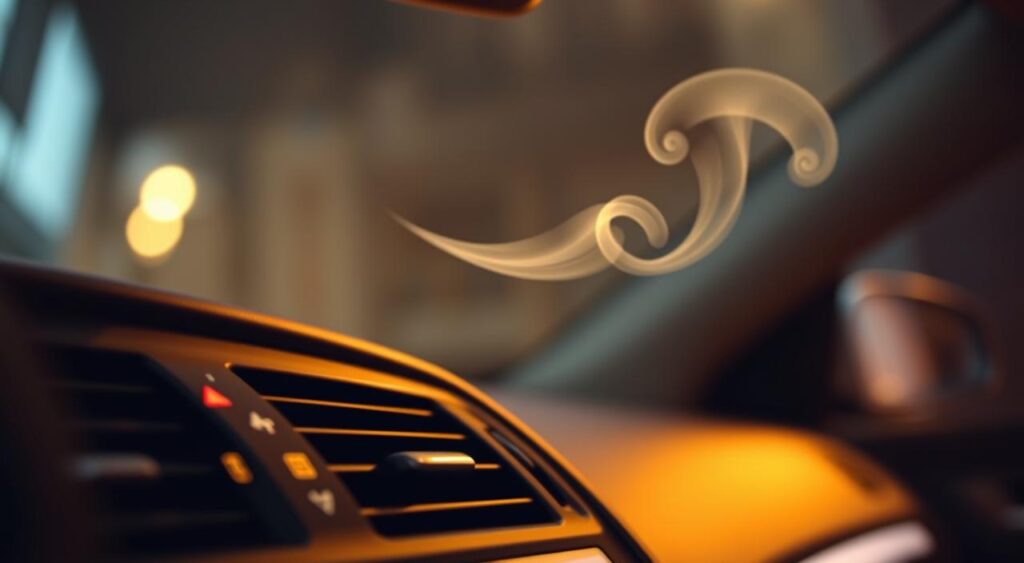 Sweet smell inside car when heater is on